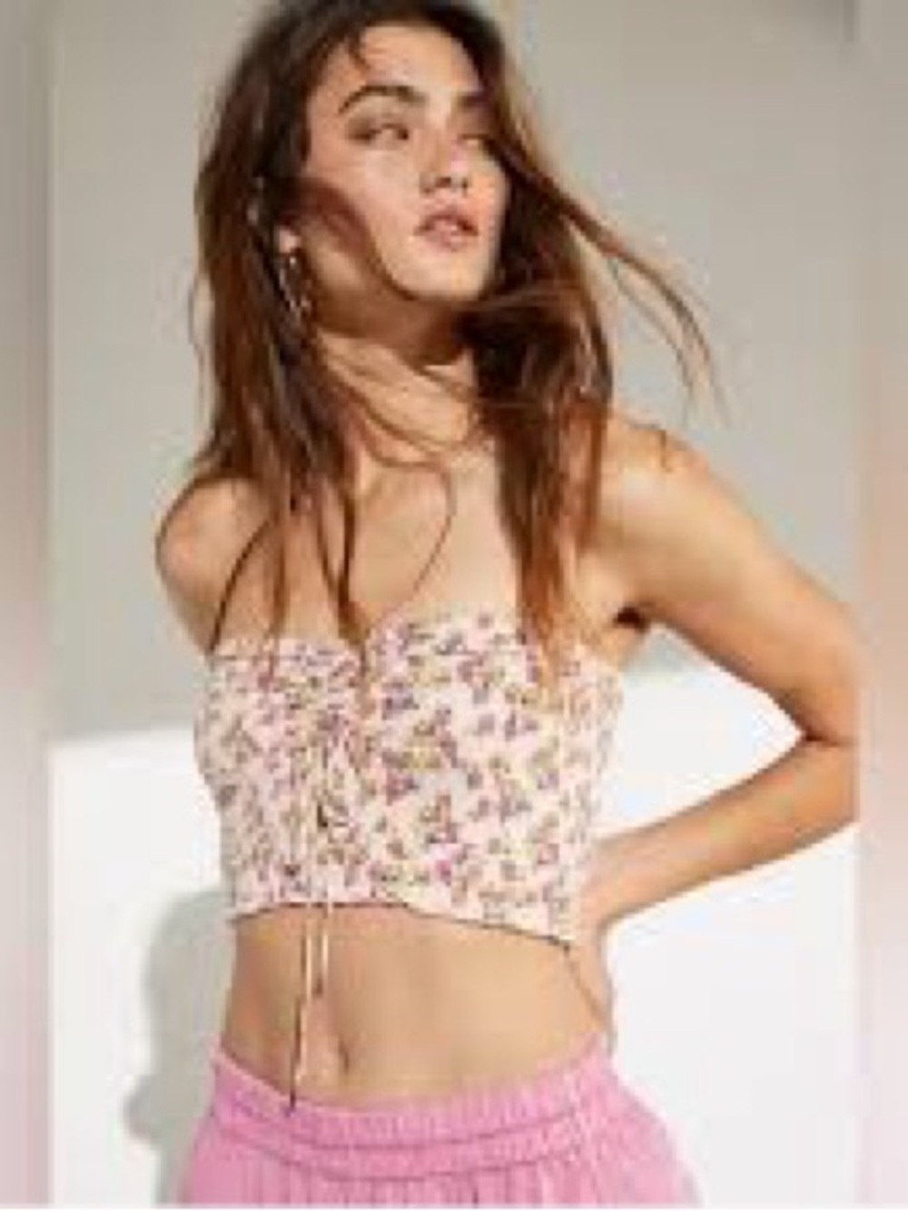 Intimately by Free People Maia Smocked Shorts in the colorway Petal Meadow Combo